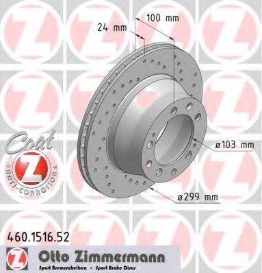 ZIMMERMANN 460151652 Тормозной диск