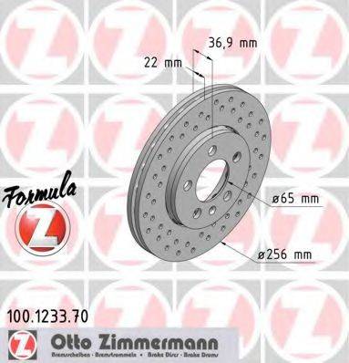 Тормозной диск ZIMMERMANN 100.1233.70