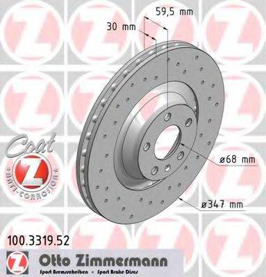 ZIMMERMANN 100331952 Тормозной диск