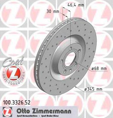 ZIMMERMANN 100332652 Тормозной диск