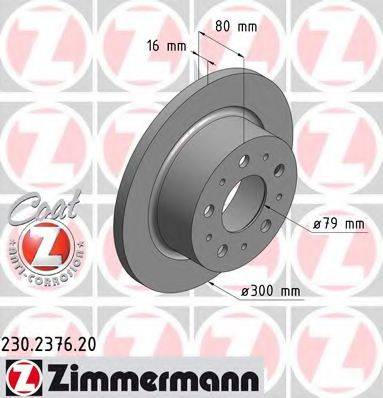 ZIMMERMANN 230237620 Тормозной диск