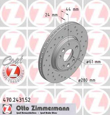 Тормозной диск ZIMMERMANN 470.2431.52