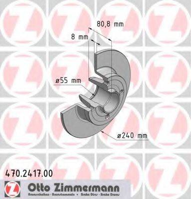 Тормозной диск ZIMMERMANN 470.2417.00