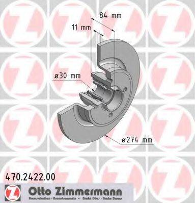 Тормозной диск ZIMMERMANN 470.2422.00
