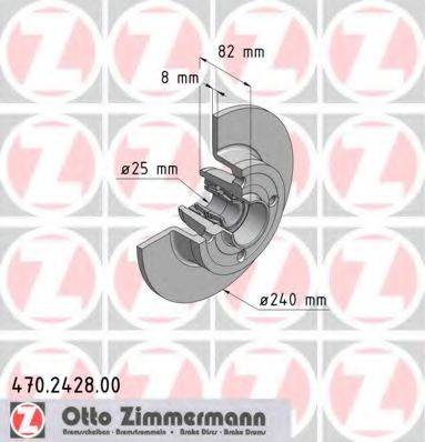 Тормозной диск ZIMMERMANN 470.2428.00