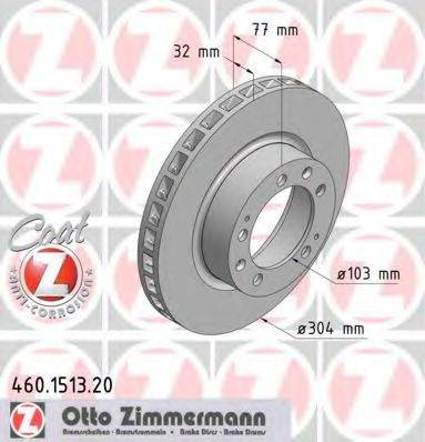 Тормозной диск ZIMMERMANN 460.1513.20