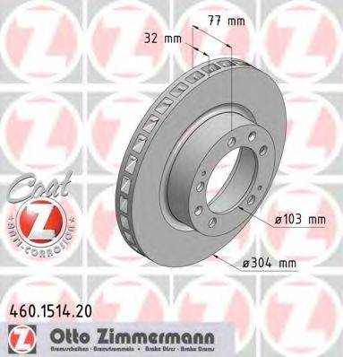 ZIMMERMANN 460151420 Тормозной диск