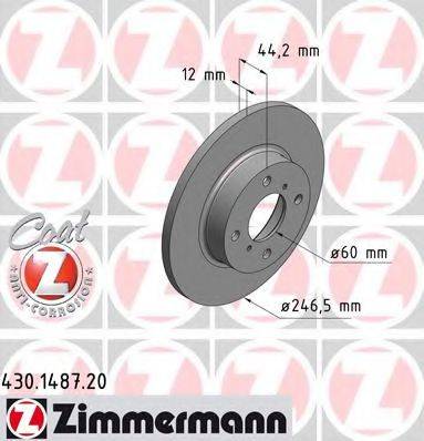 Тормозной диск ZIMMERMANN 430.1487.20