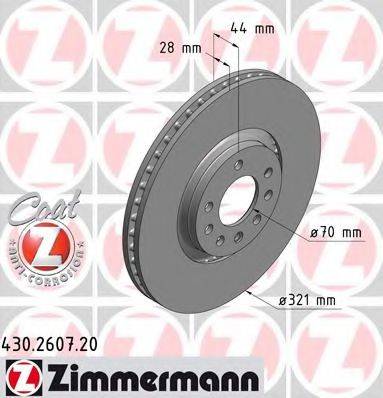 ZIMMERMANN 430260720 Тормозной диск