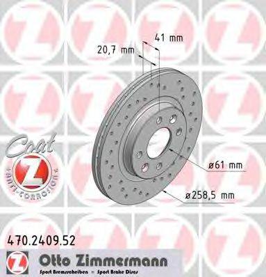 Тормозной диск ZIMMERMANN 470.2409.52