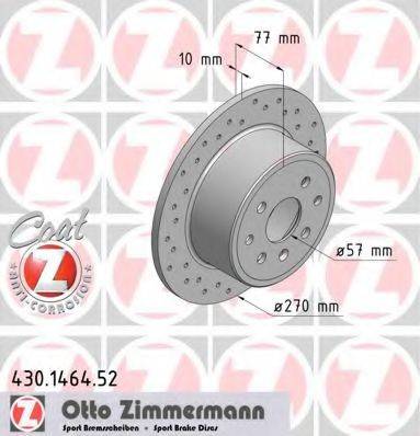 ZIMMERMANN 430146452 Тормозной диск