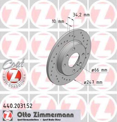 ZIMMERMANN 440203152 Тормозной диск