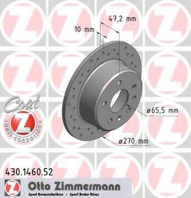 Тормозной диск ZIMMERMANN 430.1460.52