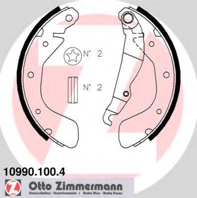 ZIMMERMANN 109901004 Комплект тормозных колодок