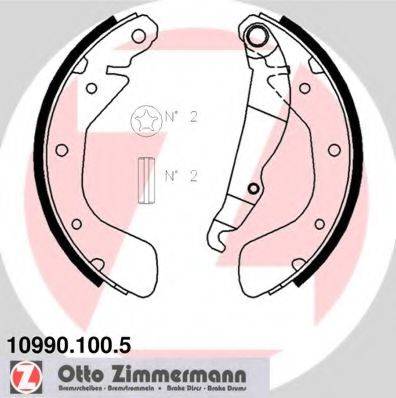 ZIMMERMANN 109901005 Комплект тормозных колодок