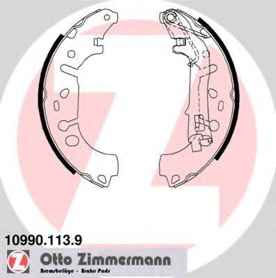 Комплект тормозных колодок ZIMMERMANN 10990.113.9