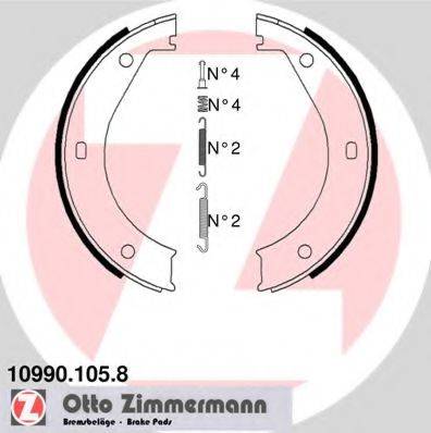 ZIMMERMANN 109901058 Комплект тормозных колодок, стояночная тормозная система