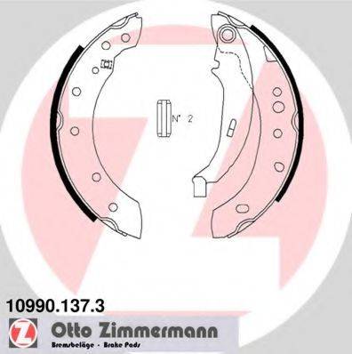 Комплект тормозных колодок, стояночная тормозная система ZIMMERMANN 10990.137.3