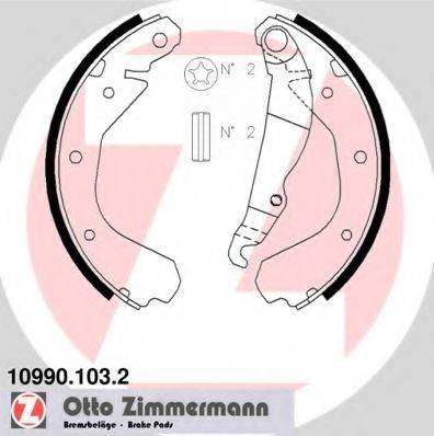 Комплект тормозных колодок ZIMMERMANN 10990.103.2