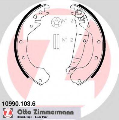 Комплект тормозных колодок ZIMMERMANN 10990.103.6