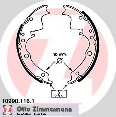 Комплект тормозных колодок ZIMMERMANN 10990.116.1