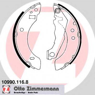 Комплект тормозных колодок ZIMMERMANN 10990.116.8