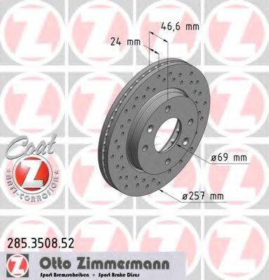 ZIMMERMANN 285350852 Тормозной диск