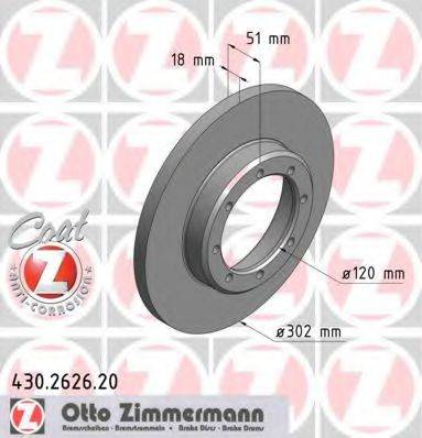 ZIMMERMANN 430262620 Тормозной диск