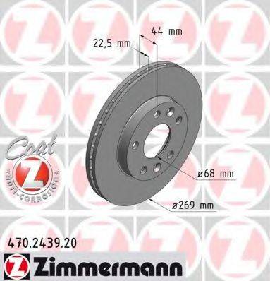 Тормозной диск ZIMMERMANN 470.2439.20