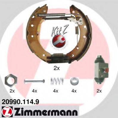 ZIMMERMANN 209901149 Комплект тормозных колодок