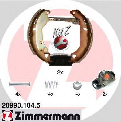 Комплект тормозных колодок ZIMMERMANN 20990.104.5