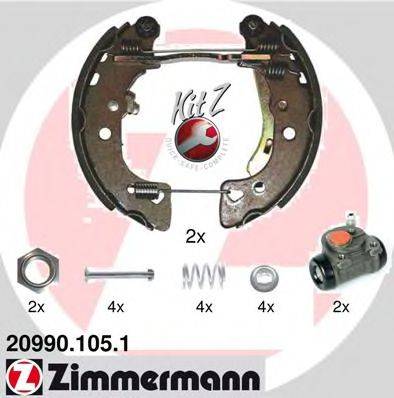 Комплект тормозных колодок ZIMMERMANN 20990.105.1