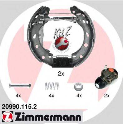 Комплект тормозных колодок ZIMMERMANN 20990.115.2