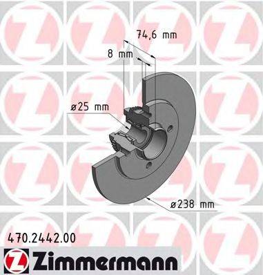 ZIMMERMANN 470244200 Тормозной диск