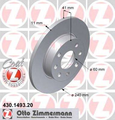 Тормозной диск ZIMMERMANN 430.1493.20