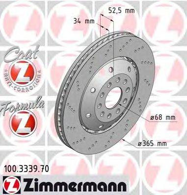 ZIMMERMANN 100333970 Тормозной диск