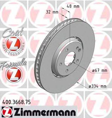 ZIMMERMANN 400366875 Тормозной диск