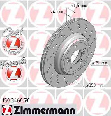 Тормозной диск ZIMMERMANN 150.3460.70