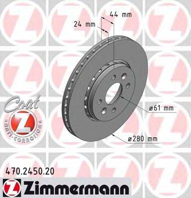 ZIMMERMANN 470245020 Тормозной диск