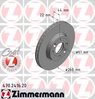 Тормозной диск ZIMMERMANN 470.2416.20