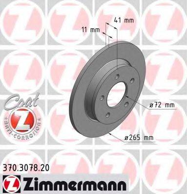 ZIMMERMANN 370307820 Тормозной диск