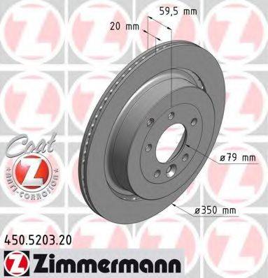 ZIMMERMANN 450520320 Тормозной диск
