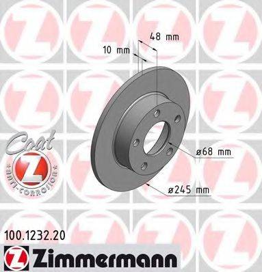 ZIMMERMANN 100123220 Тормозной диск