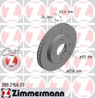 ZIMMERMANN 380216620 Тормозной диск