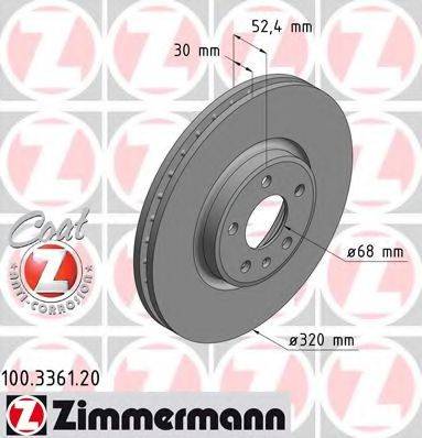 ZIMMERMANN 100336120 Тормозной диск