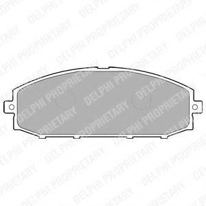 DELPHI LP1305 Комплект тормозных колодок, дисковый тормоз