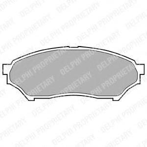 DELPHI LP1448 Комплект тормозных колодок, дисковый тормоз