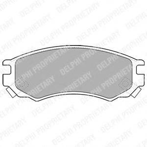 Комплект тормозных колодок, дисковый тормоз DELPHI LP1506