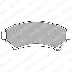 DELPHI LP1609 Комплект тормозных колодок, дисковый тормоз