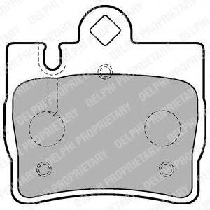 DELPHI LP1697 Комплект тормозных колодок, дисковый тормоз